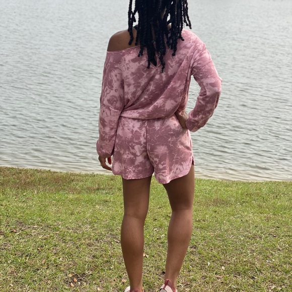 Pink Tie dye romper - Picture 3 of 3